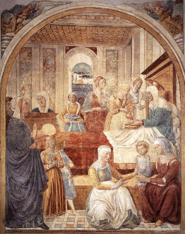 GOZZOLI, Benozzo Birth of Mary sdg china oil painting image